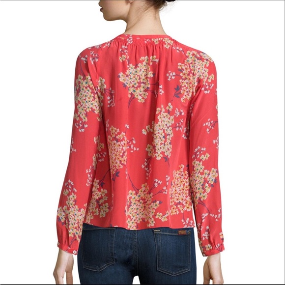 Rebecca Taylor Phlox Floral Silk Button Down Shirt - Picture 2 of 9